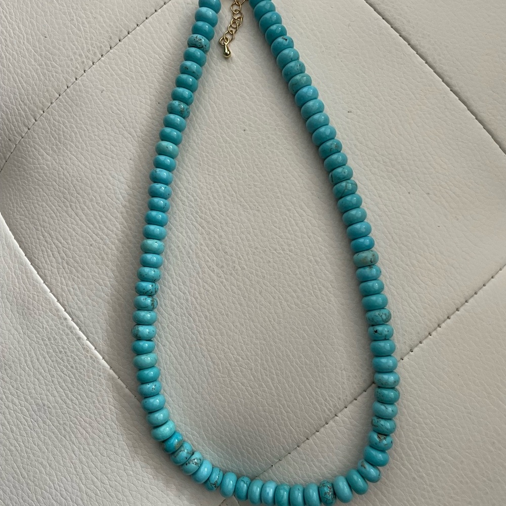 Bombshell Beads Turquoise Beaded Necklace